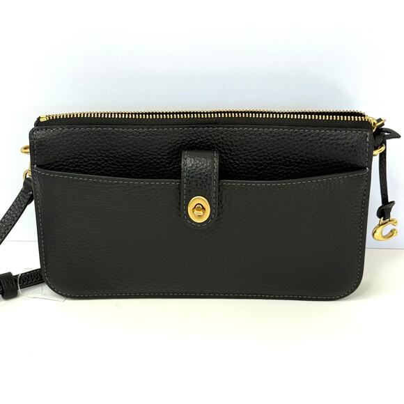 COACH Bella Small Leather Crossbody Bag Black NEW with Tags - Picture 1 of 8